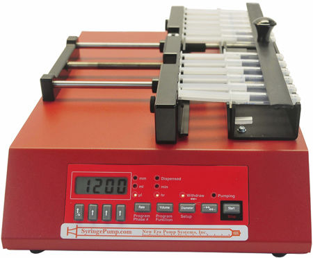 Pompe à seringues multiples - NE-1200 - New Era Pump Systems, Inc. - pour produits chimiques / à moteur pas à pas / auto-amorçante