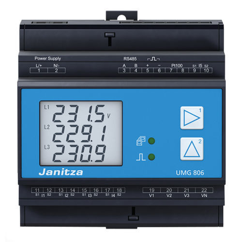 Appareil de surveillance de mesure - UMG 806 - Janitza electronics GmbH - du courant résiduel / de qualité d'énergie / modulaire
