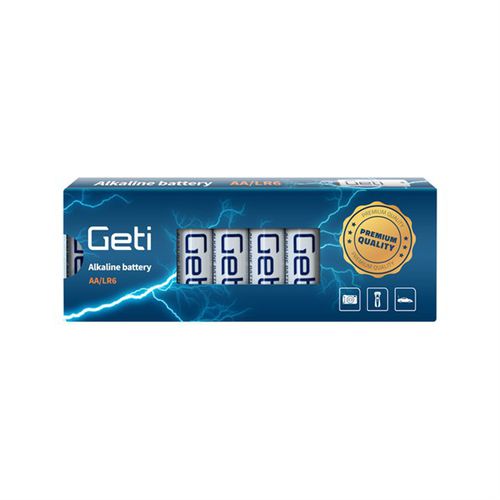 Batterie alcaline - GETI - type AA / 1.5 V / non rechargeable