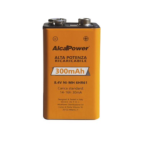 Batterie Ni-MH - AP300N9V - Alcapower - rectangulaire / 9 V