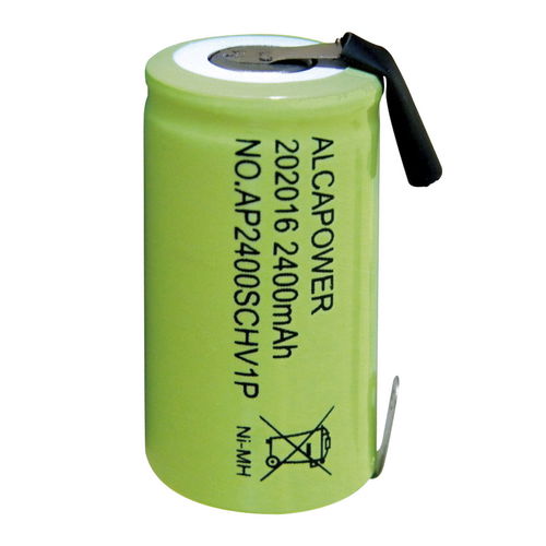 Batterie Ni-MH - AP2400SCHV1P - Alcapower - cylindrique