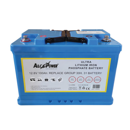 Batterie LiFePO4 - LiFE-PO4-100 - Alcapower - rectangulaire / 12 V