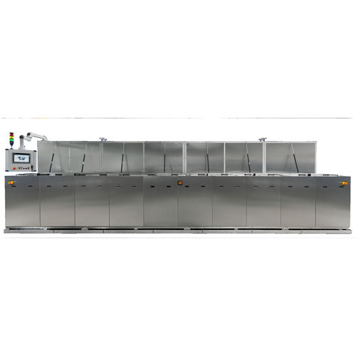 Système de nettoyage par aspersion - KLN Ultraschall AG - pour l'électronique / en inox / continu