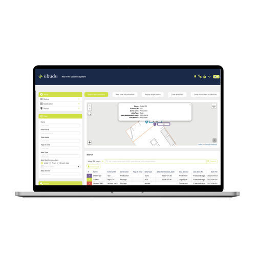Logiciel de gestion des opérations - Ubudu SAS - d'interface / RTLS / temps réel