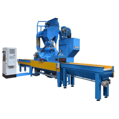 Grenailleuse à bande - SNP series - C.M. SURFACE TREATMENT SpA - pour profilés / automatique / continue