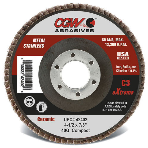 Disque à lamelle en céramique - C3 - CGW Abrasives