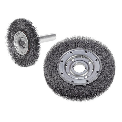 Brosse sertie - 60160 - CGW Abrasives - circulaire / de finition / en acier inoxydable