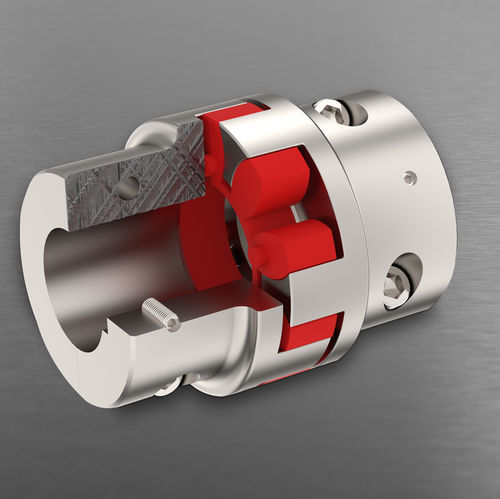 Accouplement flexible en torsion - Softex® SPLIT  - HBE GmbH - avec bague d'arrêt / avec alésage / pour moteur