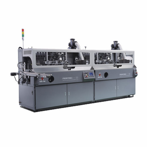 Sérigraphieuse automatique - 102-2C - Shenzhen xinzhong plastic - à 2 couleurs / pour bouteilles en plastique / pour tasses en plastique