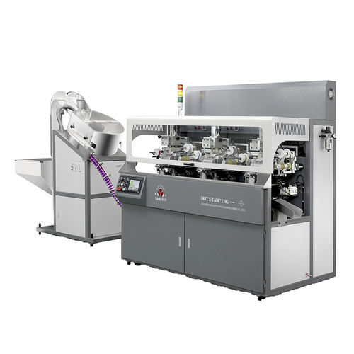 Machine de dorure à chaud électropneumatique - TAR-107 - Shenzhen xinzhong plastic - pour bouteilles en verre / pour bouchons