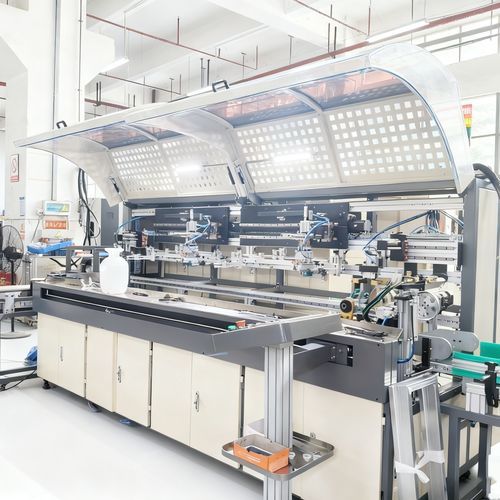 Sérigraphieuse multicolore - Shenzhen xinzhong plastic - automatique / pour produits cylindriques