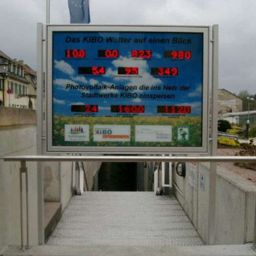 Afficheur graphique - Brandmaier Informative Leuchtanzeigen Inhaber: Markus Brandmaier - de sécurité / pour installations photovoltaïques / de puissance
