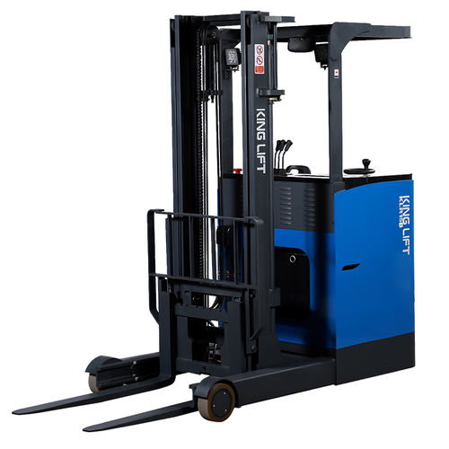 Chariot élévateur à mât rétractable électrique - KLR-B - JIANGSU KING-LIFT EQUIPMENT.,LTD. - à position assise de côté / de manutention / pour palette