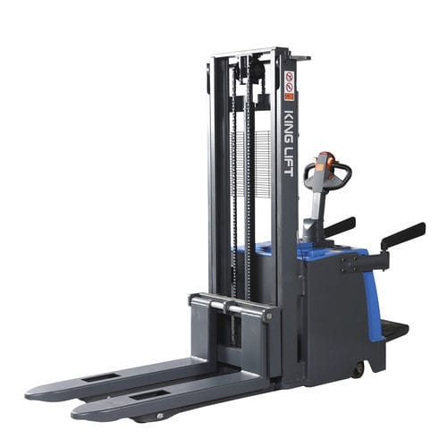 Gerbeur électrique - KLD-EA/EC - JIANGSU KING-LIFT EQUIPMENT.,LTD. - avec plate-forme pour conducteur / de transport / pour entrepôt