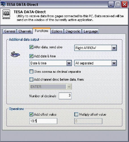 Logiciel de mesure - DATA-DIRECT - TESA Technology - de reporting / de création / de gestion de données