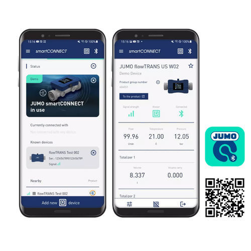 Application mobile configuration - smartCONNECT - JUMO Process Control, Inc. - de contrôle d'accès / de process / Androïd