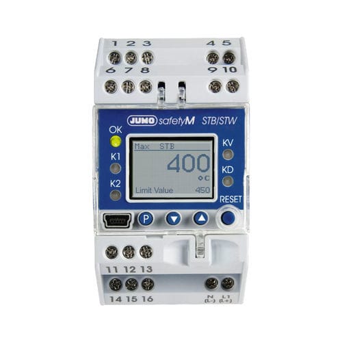 Limiteur de température avec afficheur LCD - safetyM STB/STW - JUMO Process Control, Inc. - IEC / de sécurité / sur rail DIN