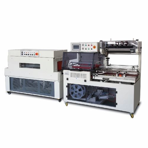 Machine d'emballage sous film thermorétractable - PB-ZBS-560C - Shanghai Powerbuilder Automation Technology Co. Ltd - contrôlée par PLC / pour produits en vrac / pour l'industrie agroalimentaire