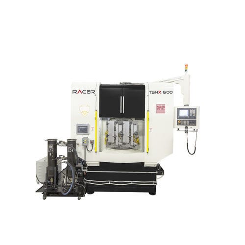 Centre d'usinage CNC 3 axes - THX series - Racer Machinery International USA Inc. - vertical / avec table rotative / à deux broches