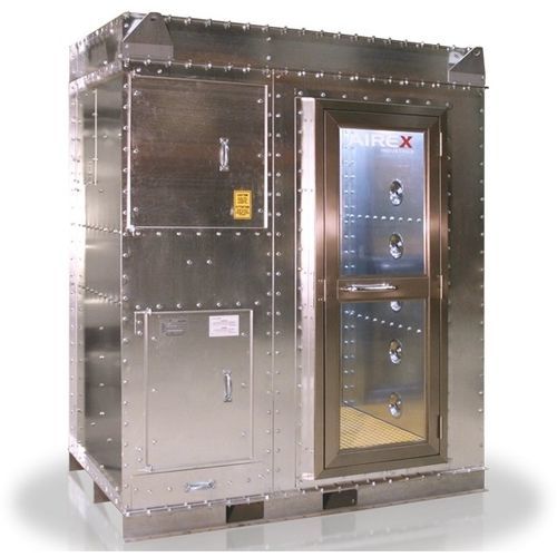 Douche de sécurité sur pied - Dashx Series - Airex Industries - de décontamination / à air
