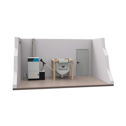 Silo pour produits en vrac - BioCurve - pour pellets / en tissu