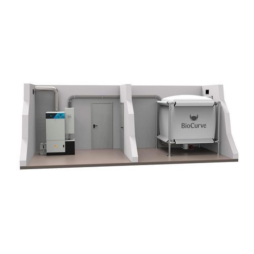 Silo pour produits en vrac - BioCurve - pour pellets / en tissu / pour l'industrie