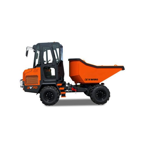 Mini-dumper sur pneus - 3V70 - AMOG SRL - diesel / à benne pivotante / à châssis articulé
