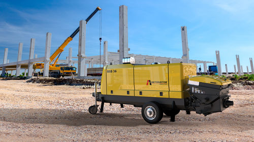 Pompe à béton stationnaire - BSS 36 - BETONSTAR MAKINA SANAYI VE TICARET A.S. - pour chantier / diesel / à piston