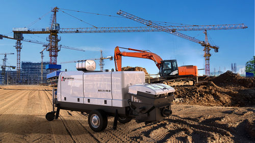 Pompe à béton stationnaire - BSS 21-90-D - BETONSTAR MAKINA SANAYI VE TICARET A.S. - pour chantier
