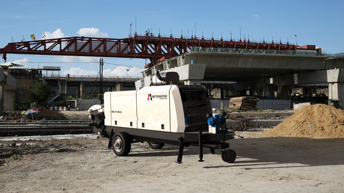 Pompe à béton mobile - BSS 21-90-E - BETONSTAR MAKINA SANAYI VE TICARET A.S. - pour chantier
