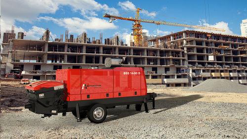 Pompe à béton mobile - BSS 14-90 D - BETONSTAR MAKINA SANAYI VE TICARET A.S. - pour chantier