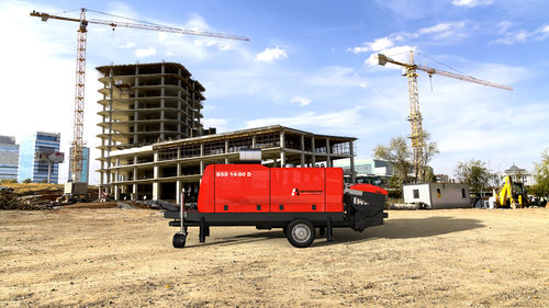 Pompe à béton mobile - BSS 14-90 E - BETONSTAR MAKINA SANAYI VE TICARET A.S. - pour chantier