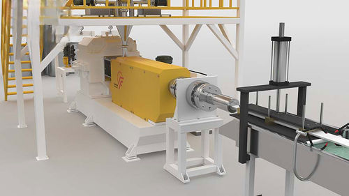 Ligne d'extrusion de profilés en matières plastiques - XPS Profile  - Feininger (Nanjing) Energy Saving Technology Co., Ltd. - pour polystyrène / monocouche / contrôlée par PLC