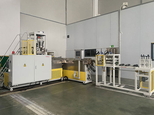 Ligne d'extrusion multicouche - TPE/TPEE/EVA - Feininger (Nanjing) Energy Saving Technology Co., Ltd. - double vis / à haut débit / contrôlée par PLC