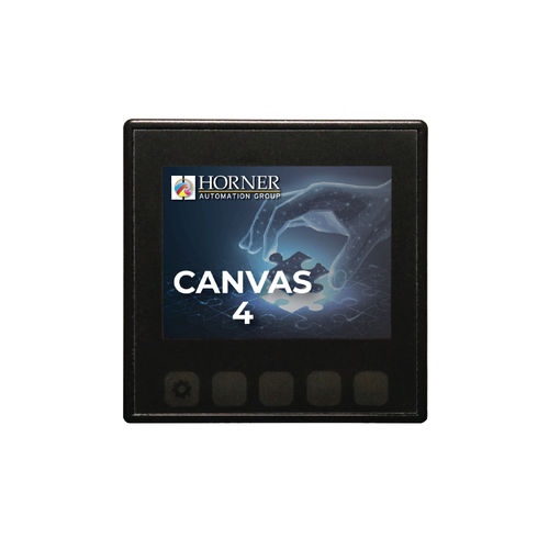 IHM avec clavier - Canvas 4 - Horner Automation Group - sur rail DIN / 320 x 240 / TFT LCD