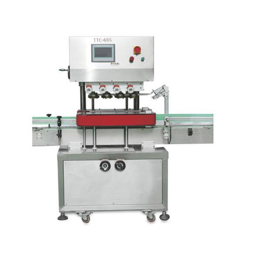 Capsuleuse linéaire - TTC-605 - Ttma Guangzhou Co., Ltd. - totalement automatique / contrôlée par PLC / pour bouteilles