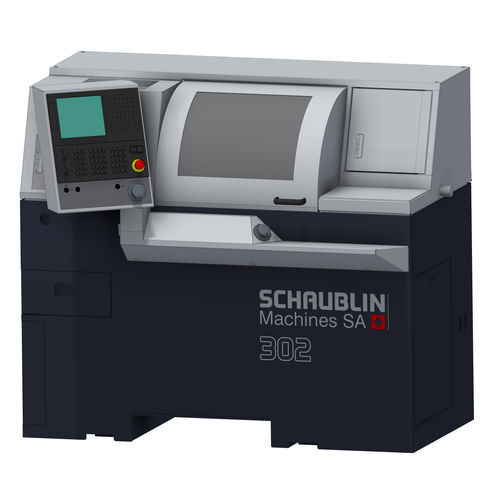 Centre de tournage CNC - 302 - SCHAUBLIN MACHINES - 3 axes / à deux broches / 12 outils