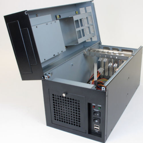 Châssis pc 1U - 606-B - Adek Technical Sales - compact / 6 emplacements / de fond de panier