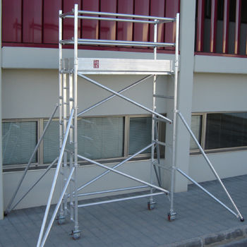 Tour d'échafaudage roulante - ALU 50 - DACAME, S.L. - de façade / modulaire