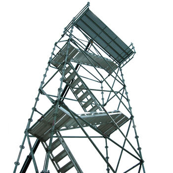 Échafaudage fixe - ACCESS TOWER - DACAME, S.L. - de façade / modulaire / avec escaliers