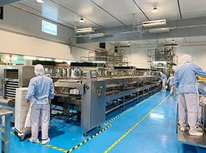 Ligne de production de gâteaux automatique - Foshan Shunde Qualibake Food Machinery Co., Ltd. - pour l'industrie agroalimentaire