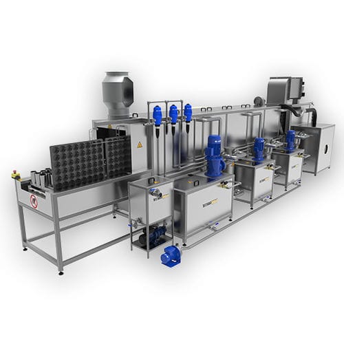 Système de lavage avec convoyeur - TechLine CNV series - TECHNOWASH S.A. - par aspersion / à sec / automatique