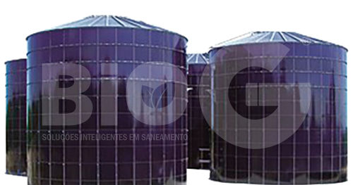 Réservoir en acier - Bio água engenharia - de stockage / de décantation / pour eaux usées