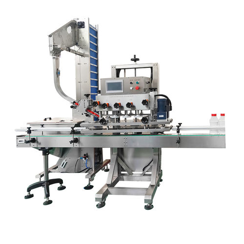Capsuleuse linéaire - NP-LC - Shanghai Npack Automation Equipment Co.,ltd - flexible / screw-on / à vis