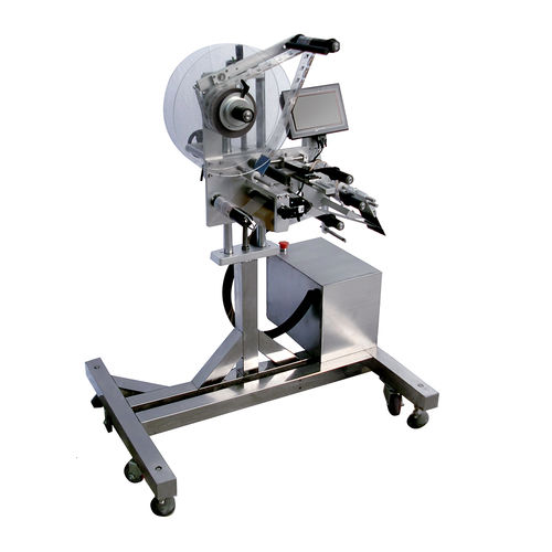 Système d'étiquetage pour applications sur le dessus - Shanghai Npack Automation Equipment Co.,ltd - automatique / pour bouteilles / pour l'industrie agroalimentaire