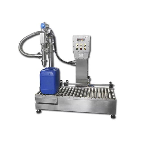 Remplisseuse semi-automatique - Shanghai Npack Automation Equipment Co.,ltd - de seaux / pour liquides / pour lubrifiants