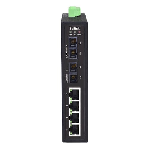 Commutateur Ethernet non administrable - RPT-1006 series - Sbjlink/Subject Link Inc. - 10/100BaseT(X) / 6 ports / sur rail DIN