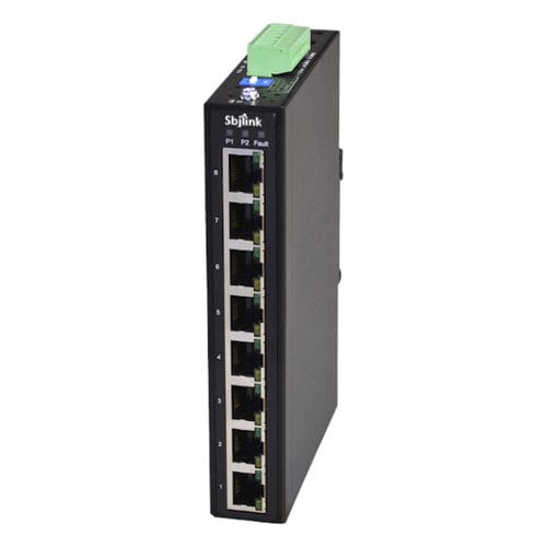 Commutateur Ethernet non administrable - RPT-1008-X4  - Sbjlink/Subject Link Inc. - 8 ports / 10/100BaseT(X) / sur rail DIN