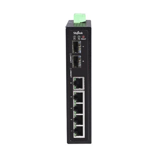 Commutateur Ethernet non administrable - RPT-1007-2F-X4  - Sbjlink/Subject Link Inc. - 10/100BaseT(X) / 7 ports / sur rail DIN