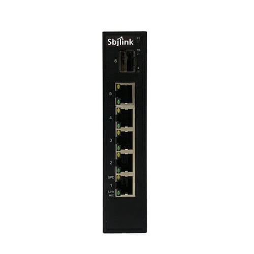 Commutateur Ethernet non administrable - RPT-1006G-1F-X2 - Sbjlink/Subject Link Inc. - 6 ports / Gigabit Ethernet / sur rail DIN